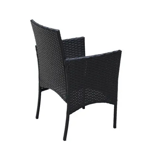 4 PC Rattan Patio Furniture Set Outdoor Patio Cushioned Seat Wicker Sofa Beige Cushion My Store