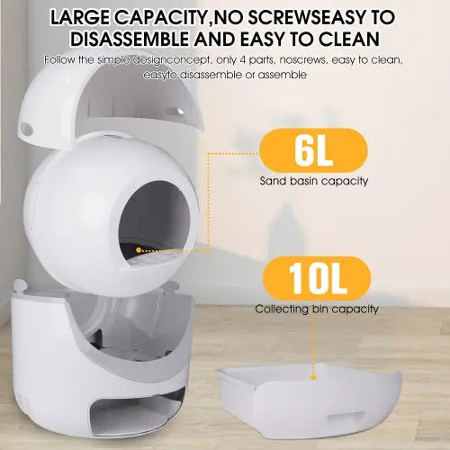 Smart Automatic Litter Box App Controls 4G WiFi, Double Deodorization My Store