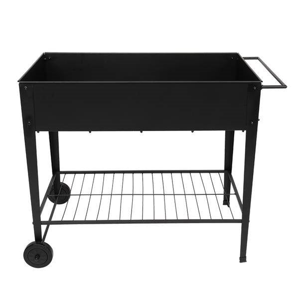 Mobile Metal Raised Garden Bed Cart With Legs Inkedjoy