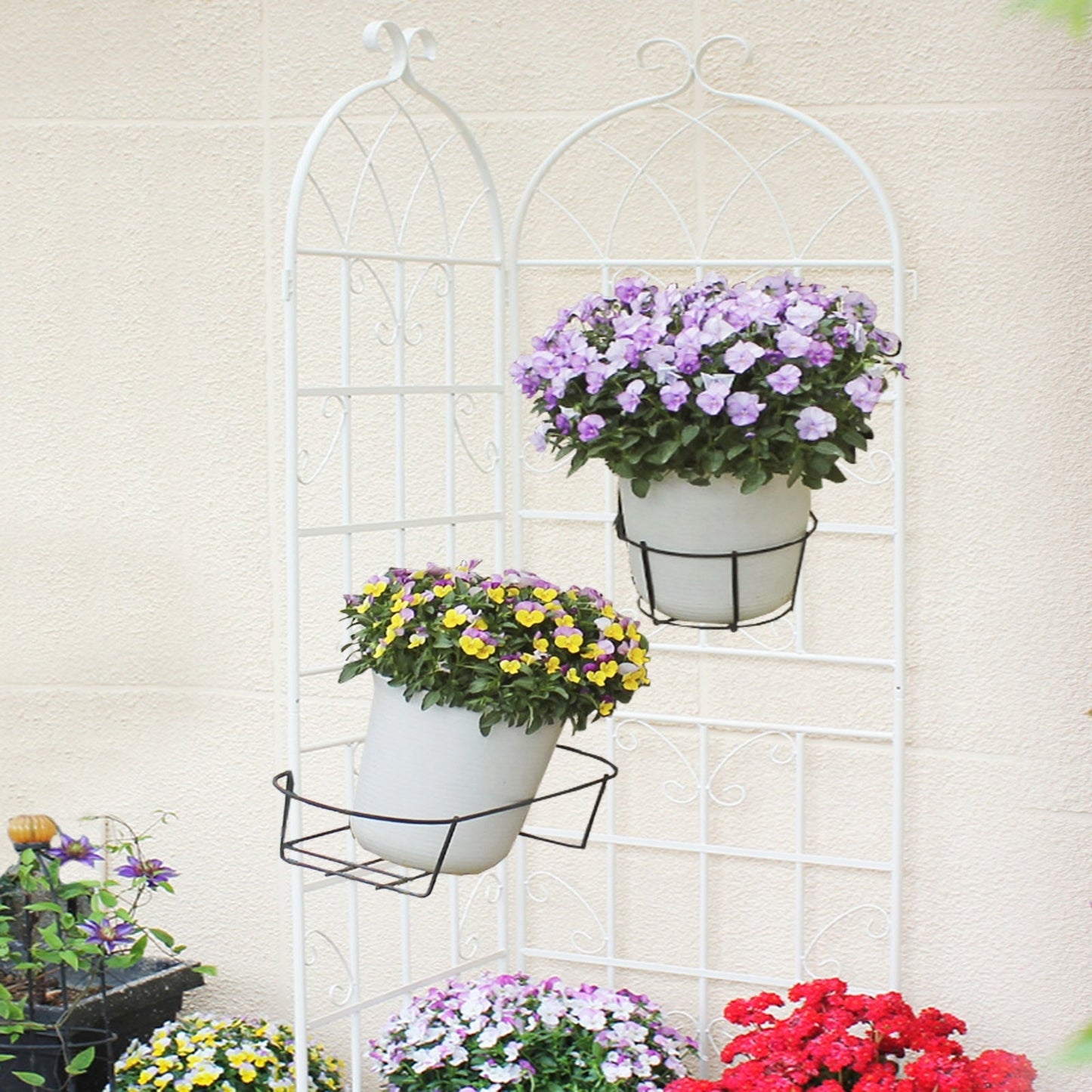 4 Pack Metal Garden Trellis 7 X19.7 Rustproof For Climbing Plants Support Inkedjoy