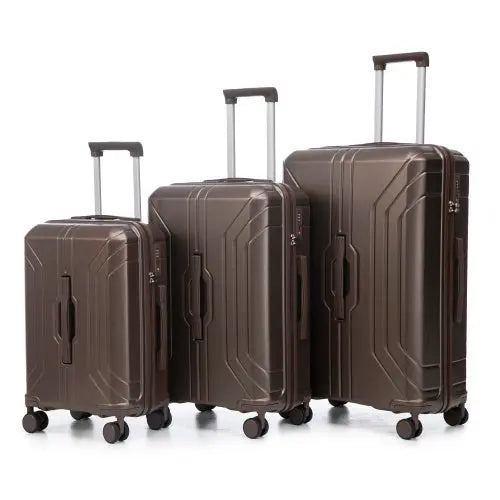 20  24  28  3 Pcs  Set In ABS Spinner Wheel Luggage Inkedjoy
