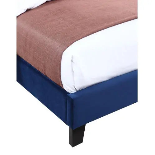 Wallace Bay Luma Blue Queen Upholstered Bed My Store