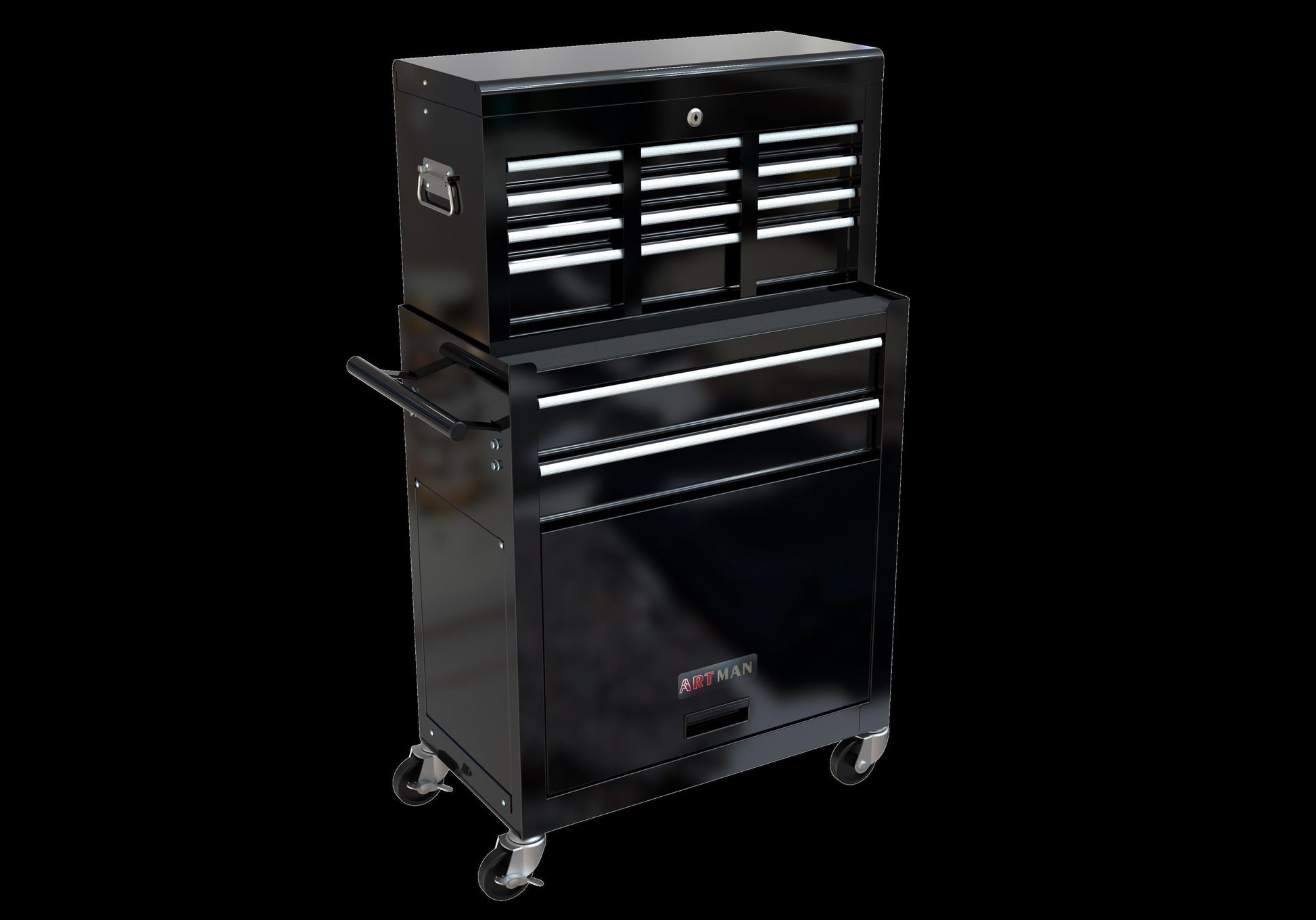 High Capacity Rolling Tool Box With Wheels And Drawers Inkedjoy