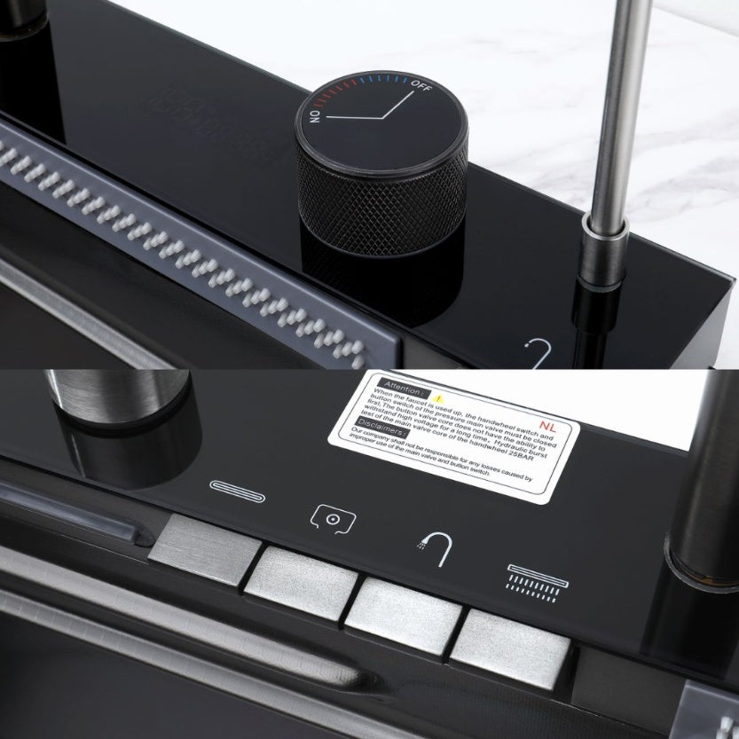 Pull-out Facuet Single Bowl Sink Kitchen Ohberri