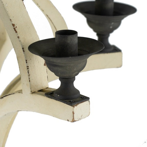 6 - Light Wood Chandelier With Adjustable Chain For Kitchen, Dining Hall Entrance My Store