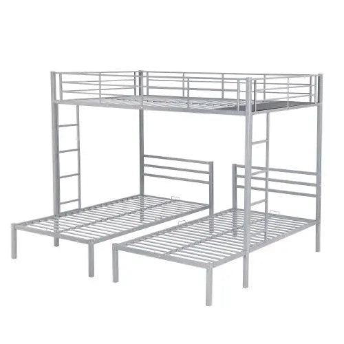 Full Over Twin Twin Size Bunk Bed With Built-in Shelf My Store