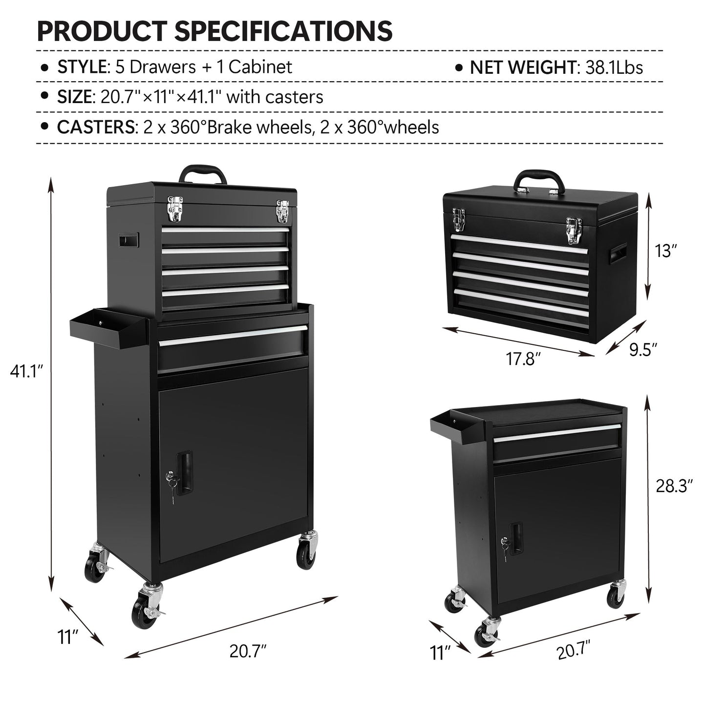 Metal Drawer Toolbox My Store