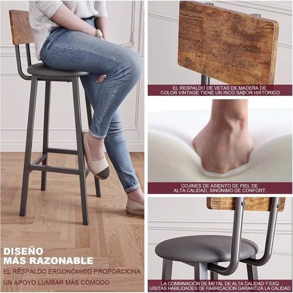 Bar Stool 2-piece Set - Prohibited From Sale In Temu And Not Shipped On Weekends My Store