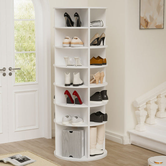 7-story Rotating Shoe Rack Inkedjoy