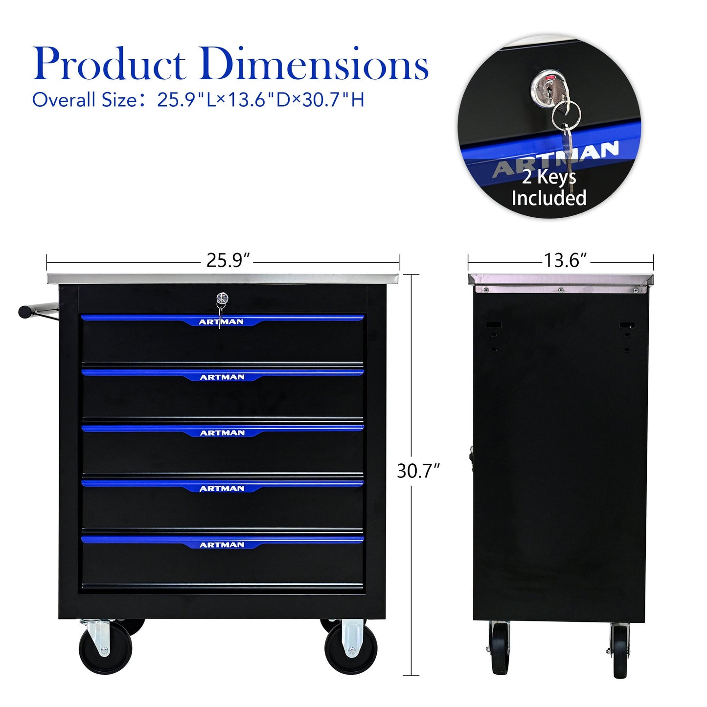 Metal Multi-tool Cart My Store