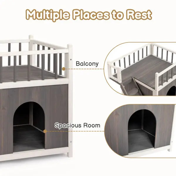 2-story Cat House With Ladder My Store
