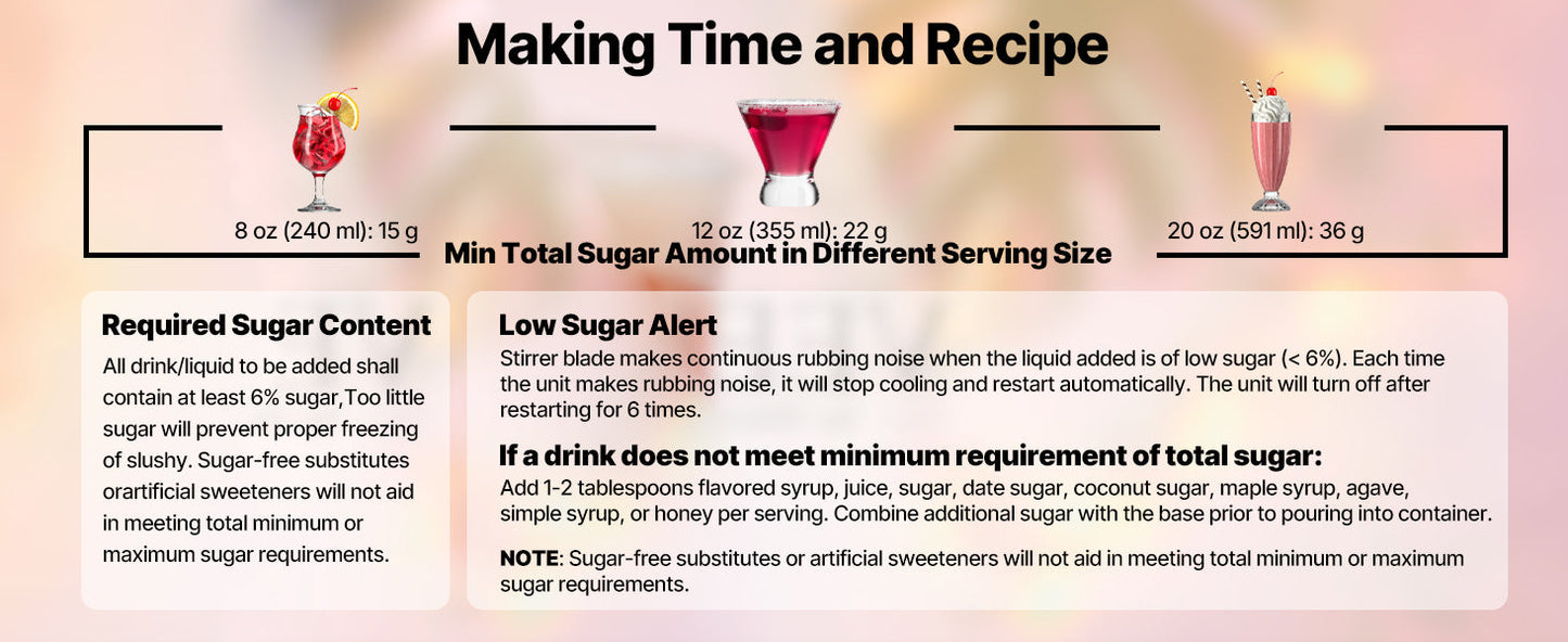 Succebuy 2L Slushie Machine No Ice Needed Margarita Machine with Self-Cleaning Frozen Margaritas Frappés Milkshake for Home Ohberri