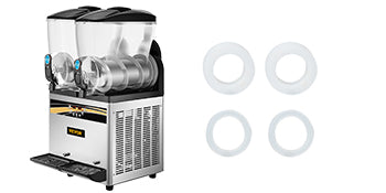 2x15L Commercial Slushy Machine Tank Margarita Maker 1000W Stainless Steel Ohberri