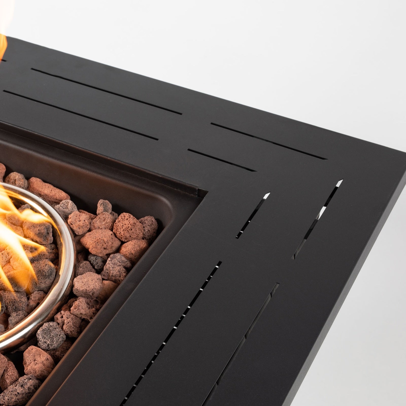 28inch Wicker Square Fire Pit Table Inkedjoy