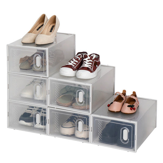 6pcs White Shoe Box Plastic Mesh Inkedjoy