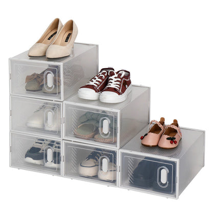 6pcs White Shoe Box Plastic Mesh Inkedjoy