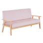 Modern Velvet Loveseat Sofa With Wooden Arms Office Couch 2-3 Seat My Store