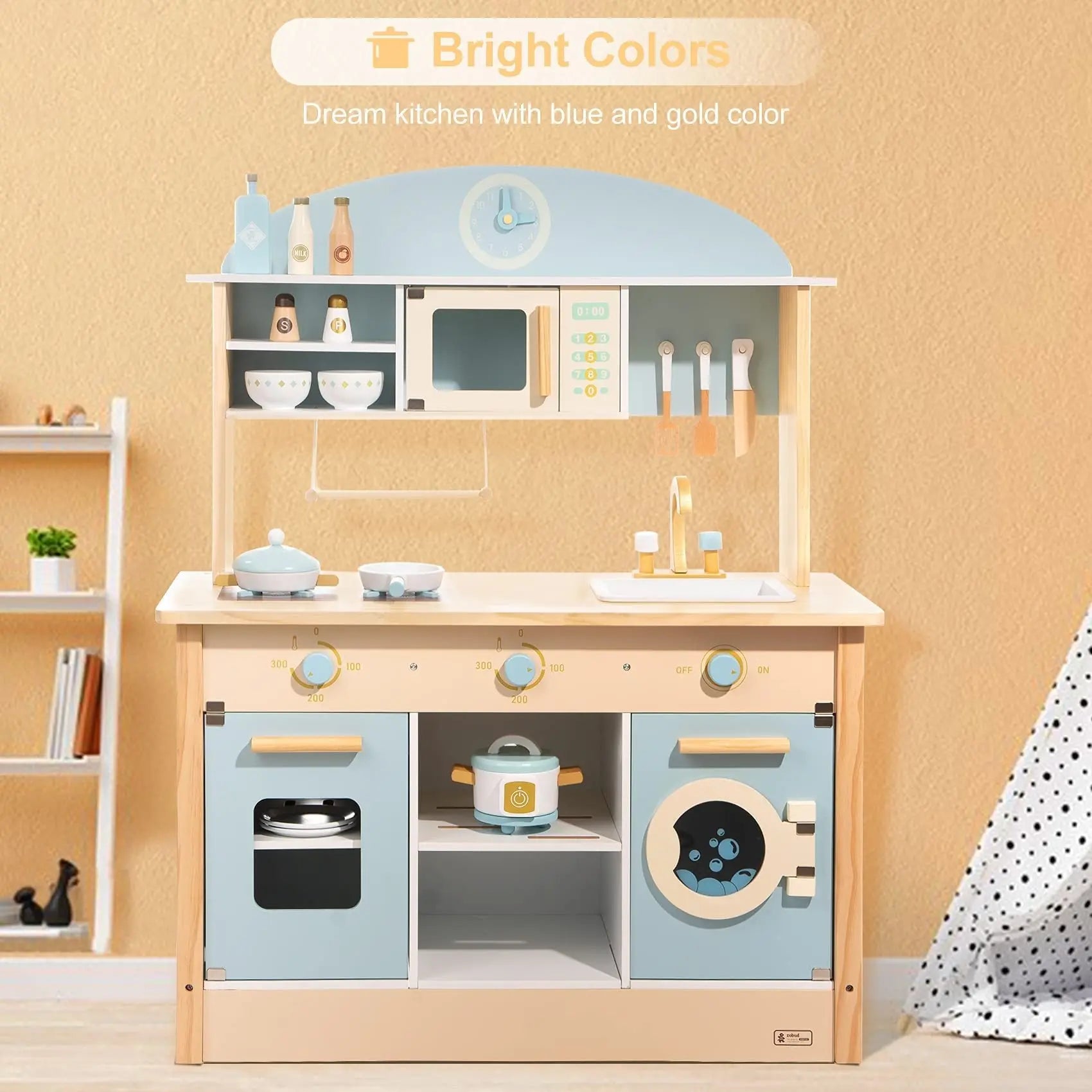 Pretend Play Kitchen Cooking Toy Set Gift For Boys And Girls My Store