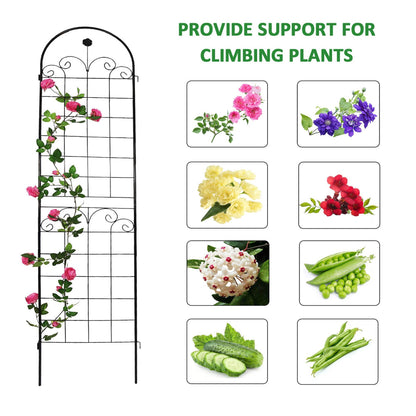 4 Pack Metal Garden Trellis For Climbing Plants Outdoor Netting Trellis Inkedjoy