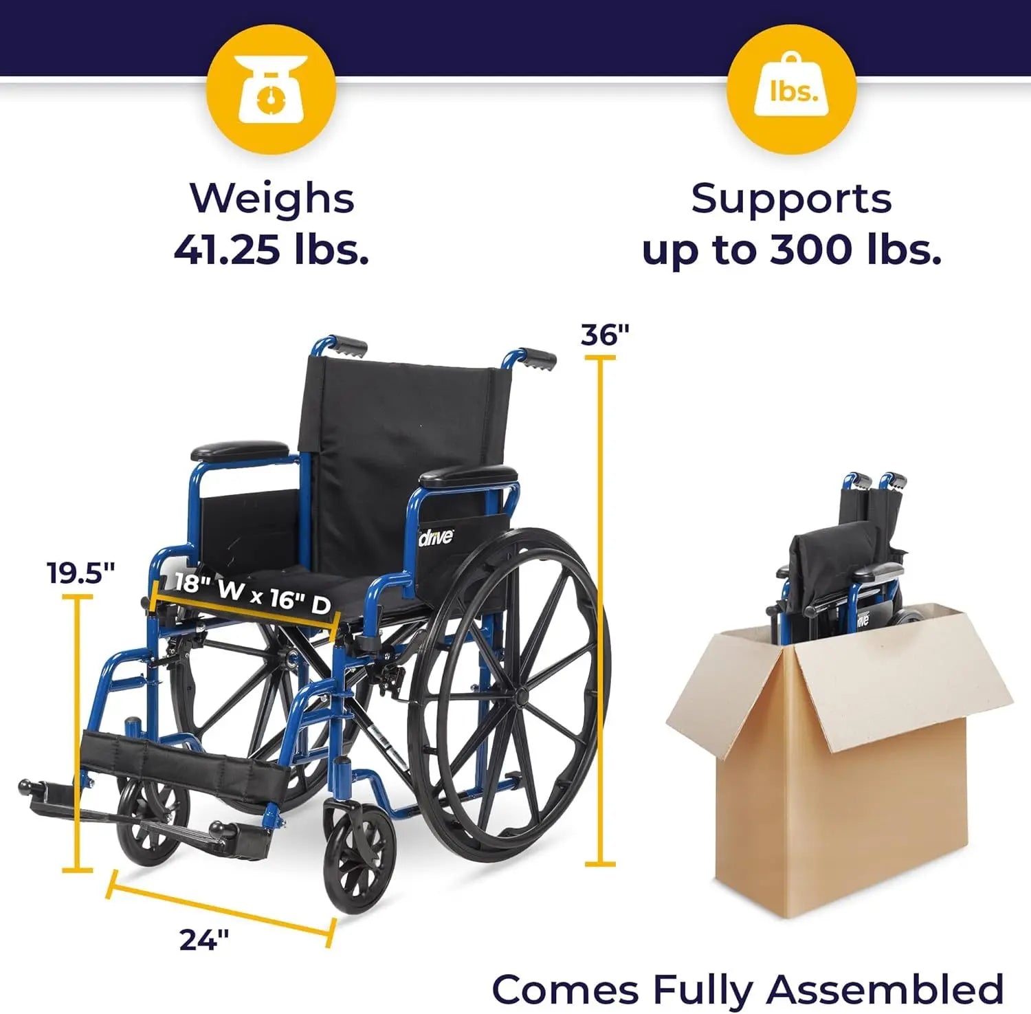 Lightweight Folding Wheelchair My Store