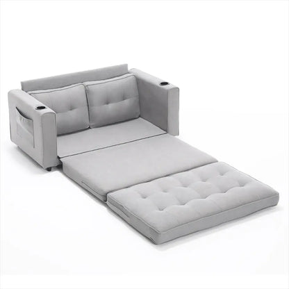 3-in-1 Convertible Sofa With Pull Out Sleeper Couch Bed My Store