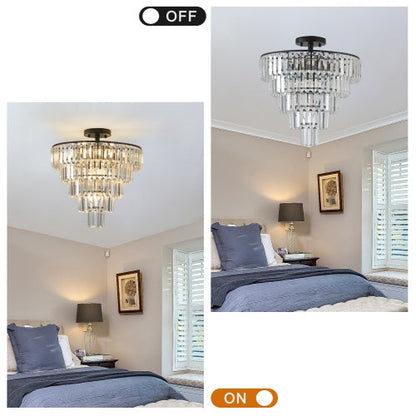 Large Black Crystal Chandelier Inkedjoy