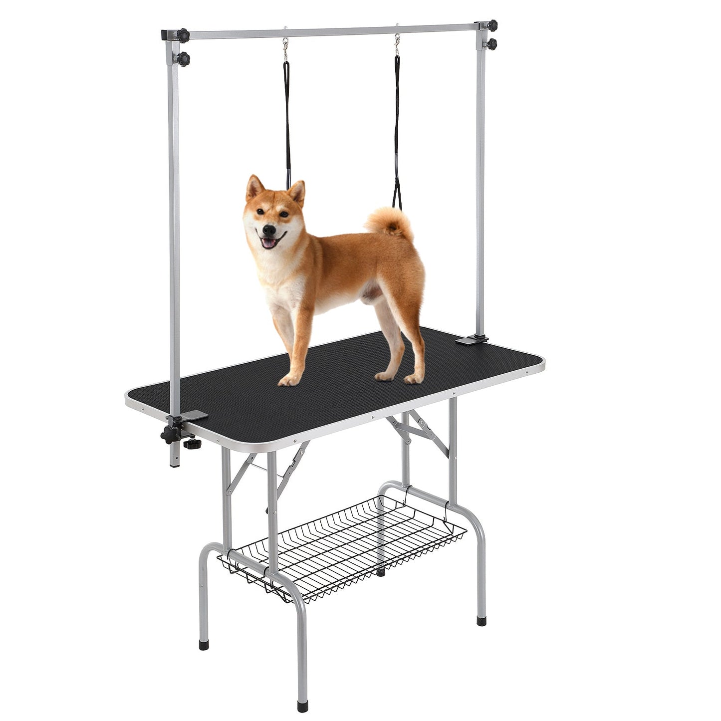 Two Arms With Clamp, 46'' Dog Grooming Station Inkedjoy