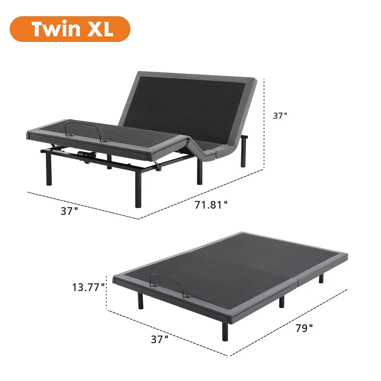 Electric Bed Fully Functional Bed Frame With Wireless Remote Control My Store