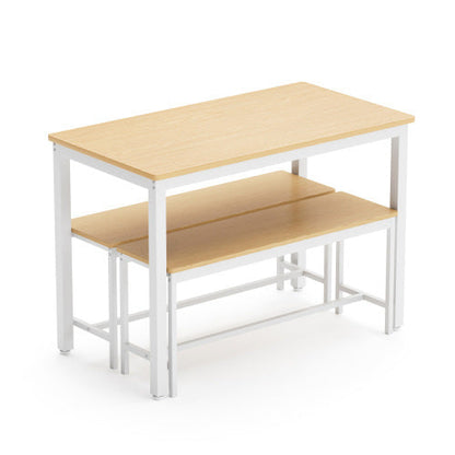 Dining Table Set, Kitchen Table Counter With Chairs Inkedjoy