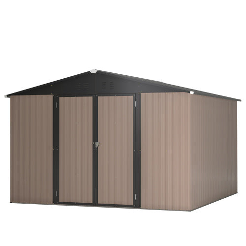 10' X 10' Metal Storage Shed Inkedjoy