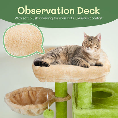 3-inch Yellow-green Speaker-shaped Double-layer Cat House  Hammock Cat Bed My Store