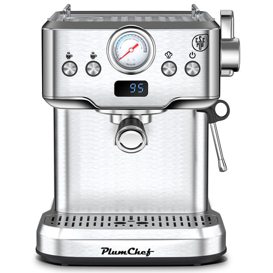 20 Bar Professional Espresso Machine With Milk Frother, Single & Double Shot My Store