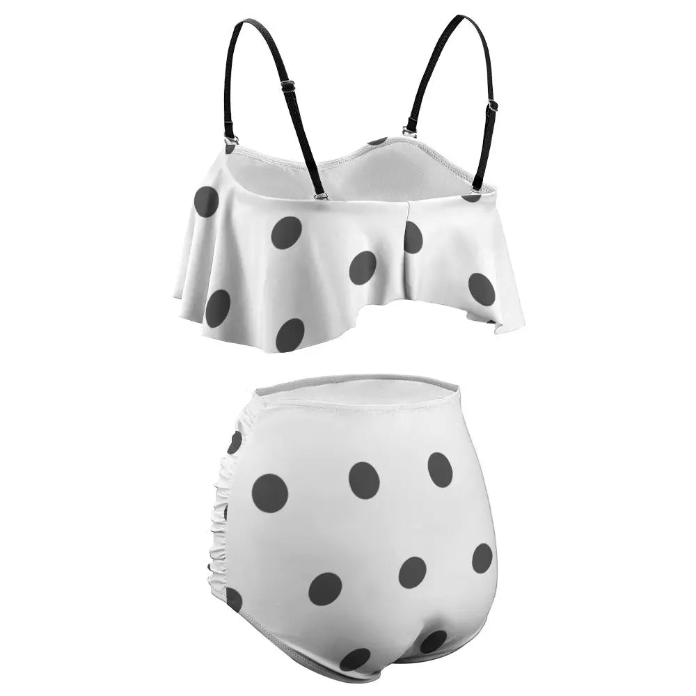 Colorful Ladies Loose Top Bikini Swimsuit Inkedjoy