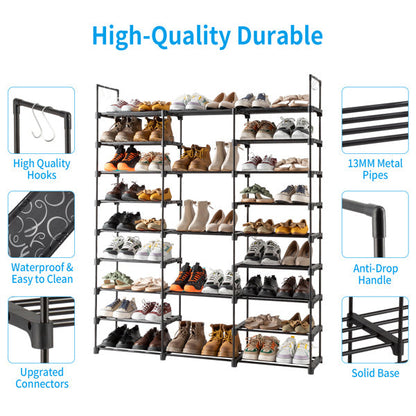 3 Rows And 9 Layers With Hooks Can Hold 50 Pairs Of Shoe Racks Inkedjoy
