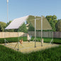 Metal Large Chicken Coop Walk-in Poultry Cage Run Flat Shaped With Waterproof Cover My Store