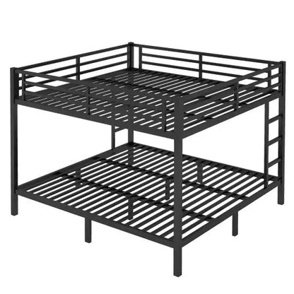 Metal King Over King Bunk Bed-Black My Store