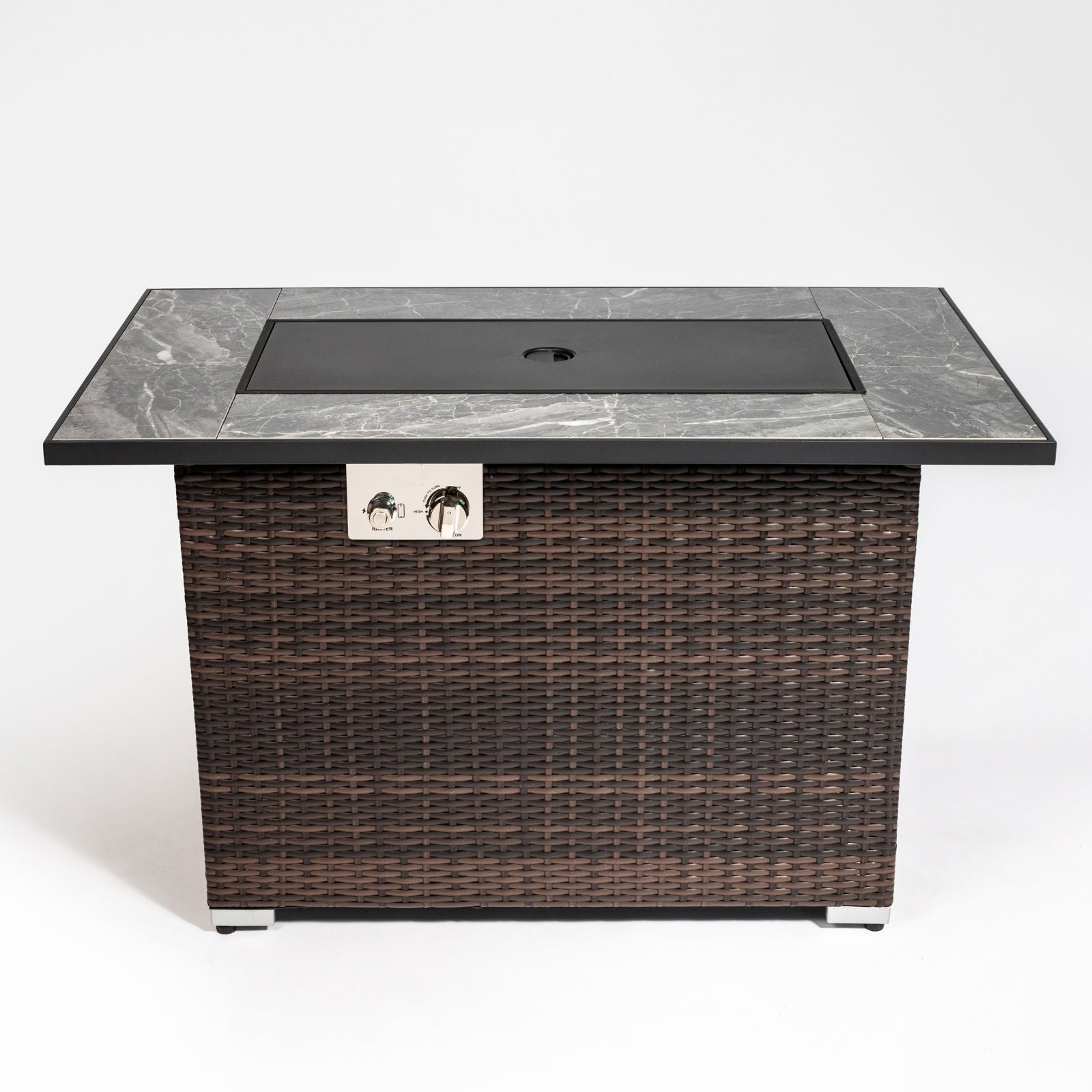 Outdoor Propane Fire Pit Table, Ceramic Tabletop Gas Fire Table My Store