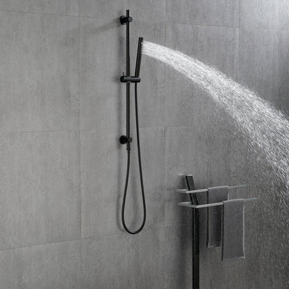 Handheld Shower head With 28 Inch Slide Bar And 59 Inch Hose Inkedjoy