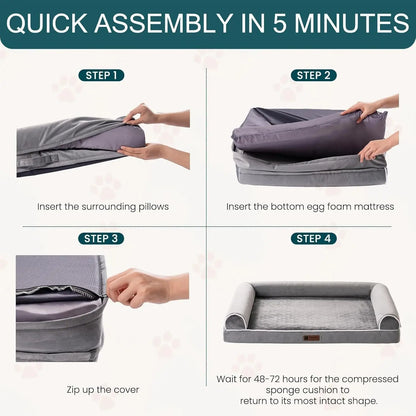 MEWOOFUN Orthopedic Dog Bed For Large Dogs - XL My Store