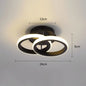 Modern LED Ceiling Light Double Round Pendant Lamp Bedroom Lights Ceiling My Store