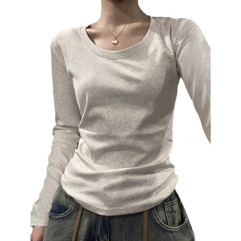 Solid Color Simple T-shirt Women's Top null