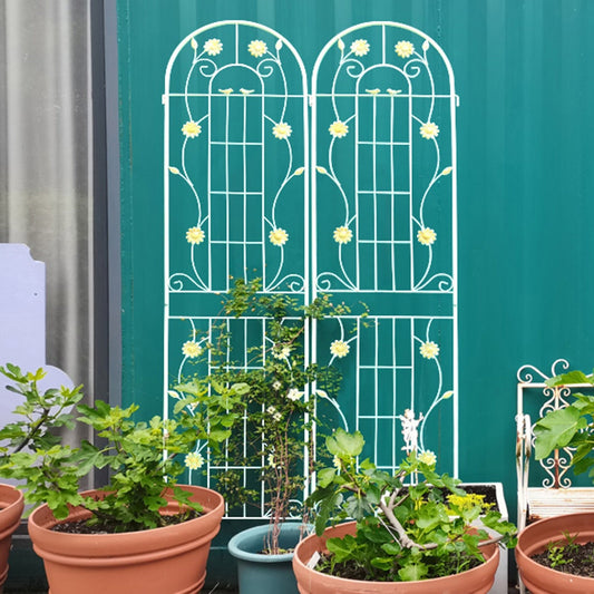 2 Pack Metal Garden Trellis 86.7 X 19.7 Rustproof For Climbing Plants Outdoor Inkedjoy