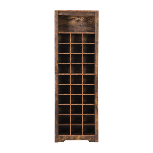 Stylish Design 30 Shoe Cabinet Console, Modern Rustic Brown Inkedjoy