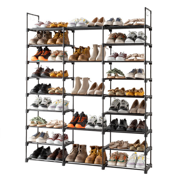 3 Rows And 9 Layers With Hooks Can Hold 50 Pairs Of Shoe Racks Inkedjoy