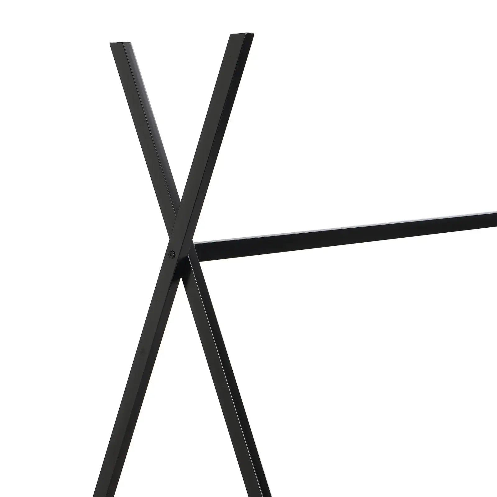 Metal Twin Size House Platform Bed With Triangle Structure, Black My Store