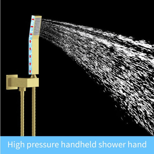 Shower System Shower Mixer Combo Set Wall-mounted Inkedjoy
