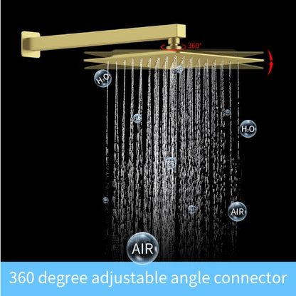 Shower System Shower Mixer Combo Set Wall-mounted Inkedjoy