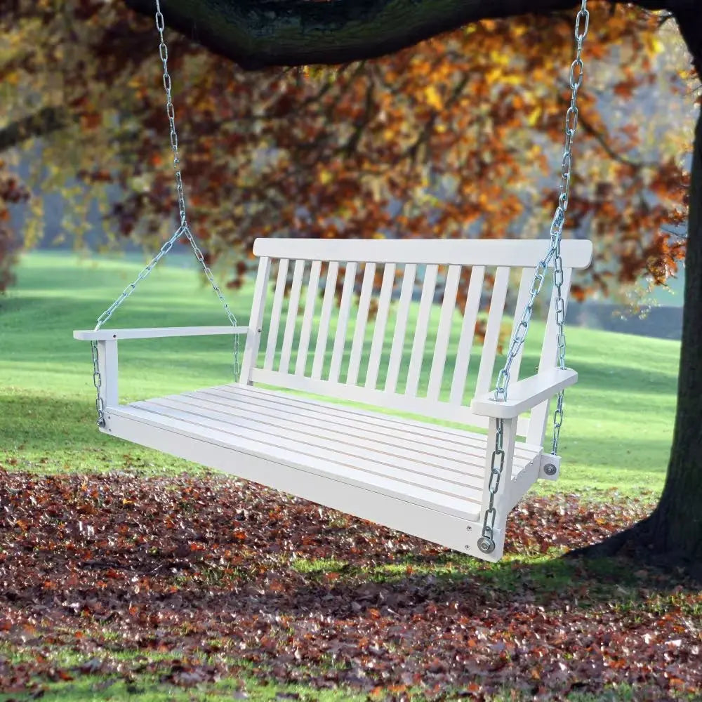 Wooden Bench Swing With Chain My Store