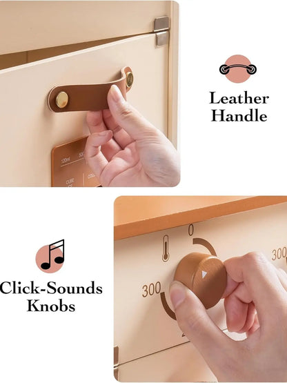 Wooden Play Kitchen With Pretend Ice Cube Dispenser For  Toddler Age 3 My Store