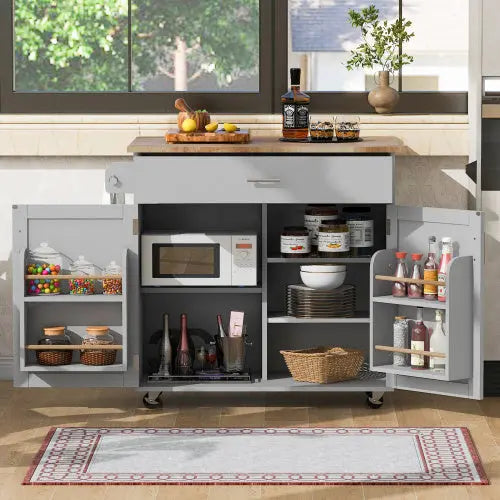 Rolling Kitchen Island With Storage Space My Store